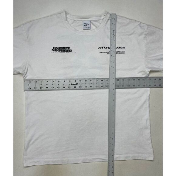 Zara Bridge To Another Dimension Art Music Graphic T-shirt Men XL White - Picture 7 of 7